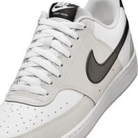 Nike Court Vision Low Sneakers Lichtgrijs Wit Zwart