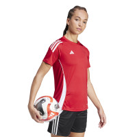 adidas Tiro 24 Trainingsset Dames Rood Zwart Wit