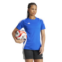 adidas Tiro 24 Trainingsshirt Dames Blauw Wit