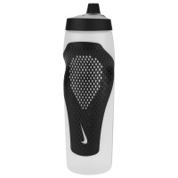 Nike Refuel Grip Bidon 946ML Lichtgrijs Zwart