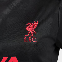 Nike Liverpool Pre-Match Trainingsshirt 2024-2025 Dames Zwart Geel Rood