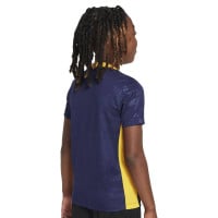 Nike Inter Milan Pre-Match Trainingsshirt 2024-2025 Kids Donkerblauw Goud