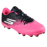 Skechers Razor 1.5 Gras Voetbalschoenen (FG) Kids Zwart Roze