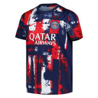 Nike Paris Saint Germain Pre-Match Trainingsset 2024-2025 Kids Donkerblauw Rood