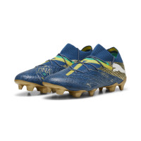 PUMA Future 7 Ultimate BNA Gras / Kunstgras Voetbalschoenen (MG) Donkerblauw Goud Geel