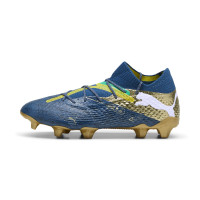 PUMA Future 7 Ultimate BNA Gras / Kunstgras Voetbalschoenen (MG) Donkerblauw Goud Geel