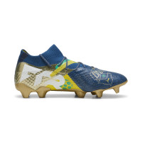 PUMA Future 7 Ultimate BNA Gras / Kunstgras Voetbalschoenen (MG) Donkerblauw Goud Geel