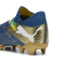 PUMA Future 7 Ultimate BNA Gras / Kunstgras Voetbalschoenen (MG) Donkerblauw Goud Geel