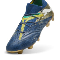 PUMA Future 7 Ultimate BNA Gras / Kunstgras Voetbalschoenen (MG) Donkerblauw Goud Geel