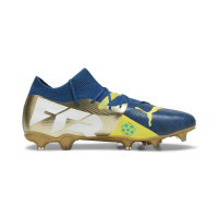 PUMA Future 7 Match BNA Gras / Kunstgras Voetbalschoenen (MG) Donkerblauw Goud Geel