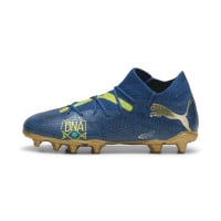 PUMA Future 7 Match BNA Gras / Kunstgras Voetbalschoenen (MG) Kids Donkerblauw Goud Geel