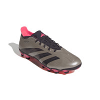 adidas Predator League Gras / Kunstgras Voetbalschoenen (MG) Zilver Zwart Roze