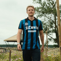 COPA Club Brugge Retro Voetbalshirt 1981-82 Zwart Blauw