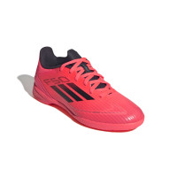 adidas F50 League Zaalvoetbalschoenen (IN) Kids Felrood Zwart Zilver