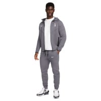 Nike Tottenham Hotspur Tech Fleece Joggingbroek 2024-2025 Donkergrijs Wit