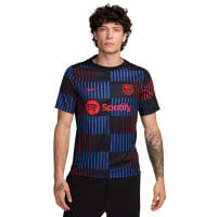 Nike FC Barcelona Pre-Match Trainingsshirt Zwart Blauw Rood