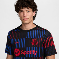 Nike FC Barcelona Pre-Match Trainingsshirt Zwart Blauw Rood