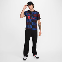 Nike FC Barcelona Pre-Match Trainingsshirt Zwart Blauw Rood