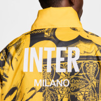 Nike Inter Milan Windrunner 2024-2025 Goud Zwart Wit