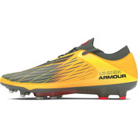 Under Armour Magnetico Elite 4.0 Gras Voetbalschoenen (FG) Geel Grijs Rood