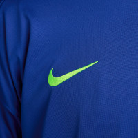 Nike FC Barcelona Strike Trainingspak Full-Zip 2024-2025 Blauw Donkergrijs Lichtgroen