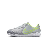 Nike Tiempo Legend 10 Academy Zaalvoetbalschoenen (IN) Kids Zilver Neongeel