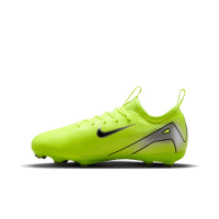 Nike Zoom Mercurial Vapor 16 Academy Gras / Kunstgras Voetbalschoenen (MG) Kids Neongeel Zwart Zilver