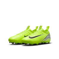 Nike Zoom Mercurial Vapor 16 Academy Gras / Kunstgras Voetbalschoenen (MG) Kids Neongeel Zwart Zilver