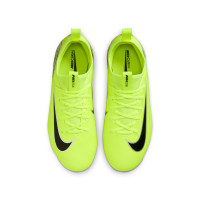 Nike Zoom Mercurial Vapor 16 Academy Gras / Kunstgras Voetbalschoenen (MG) Kids Neongeel Zwart Zilver