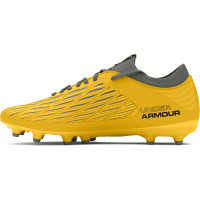 Under Armour Magnetico Select 4.0 Gras Voetbalschoenen (FG) Kids Geel Grijs