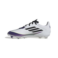 adidas F50 Messi League Gras Voetbalschoenen (FG) Wit Paars Zwart