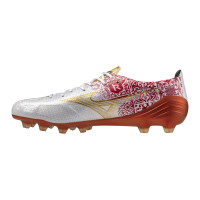 Mizuno Alpha SR4 Japan Gras Voetbalschoenen (FG) Wit Rood Goud