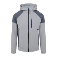 Cruyff Elite Trainingspak Full-Zip Grijs Donkergrijs Blauw