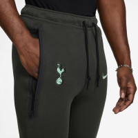 Nike Tottenham Hotspur Tech Fleece Trainingspak 2024-2025 Donkergrijs Groen Lichtblauw