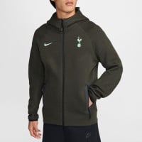 Nike Tottenham Hotspur Tech Fleece Trainingspak 2024-2025 Donkergrijs Groen Lichtblauw