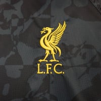 Nike Liverpool Windrunner 2024-2025 Donkergrijs Zwart Geel