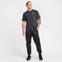 Nike Liverpool Trainingsbroek Woven 2024-2025 Donkergrijs Zwart Geel