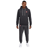 Nike Liverpool Standard Issue Trainingspak Hooded 2024-2025 Donkergrijs Wit