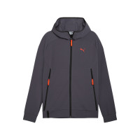 PUMA Pumatech Trainingspak Full-Zip Woven Donkergrijs Oranje