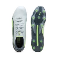 PUMA King Ultimate Gras / Kunstgras Voetbalschoenen (MG) Lichtgrijs Donkergrijs Lichtgroen