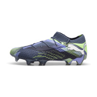 PUMA Future 7 Ultimate Low Gras / Kunstgras Voetbalschoenen (MG) Grijs Paars Groen Wit