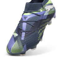 PUMA Future 7 Ultimate Low Gras / Kunstgras Voetbalschoenen (MG) Grijs Paars Groen Wit