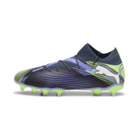 PUMA Future 7 Pro Gras / Kunstgras Voetbalschoenen (MG) Grijs Paars Groen Wit