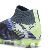 PUMA Future 7 Match+ Veterloze Gras / Kunstgras Voetbalschoenen (MG) Grijs Paars Groen Wit