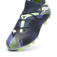 PUMA Future 7 Match Gras / Kunstgras Voetbalschoenen (MG) Grijs Paars Groen Wit