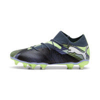 PUMA Future 7 Match Gras / Kunstgras Voetbalschoenen (MG) Dames Grijs Paars Groen Wit