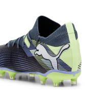 PUMA Future 7 Match Gras / Kunstgras Voetbalschoenen (MG) Dames Grijs Paars Groen Wit