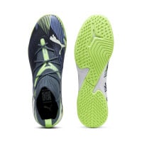 PUMA Future 7 Match Zaalvoetbalschoenen (IN) Grijs Paars Groen Wit