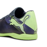 PUMA Future 7 Play Zaalvoetbalschoenen (IN) Grijs Paars Groen Wit