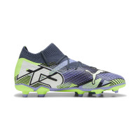 PUMA Future 7 Pro Gras / Kunstgras Voetbalschoenen (MG) Kids Grijs Paars Groen Wit